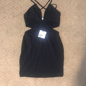 Black mini dress